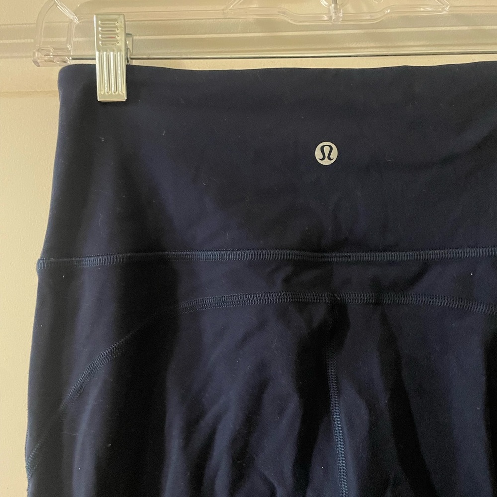 Lululemon Navy Blue Groove Nulu High Rise Flare Pants - size 6
